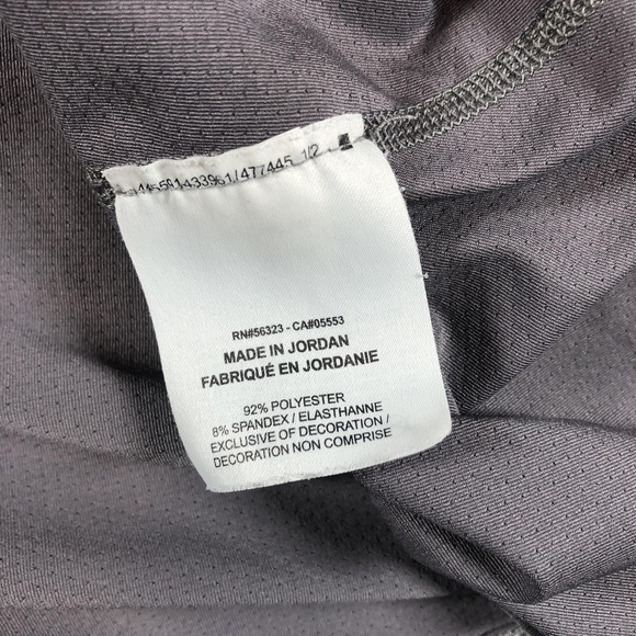 Nike Dri-FIT Tank Top Women's Large Gray‎ Racerback Running Athletic AO9966-056 - Picture 10 of 16